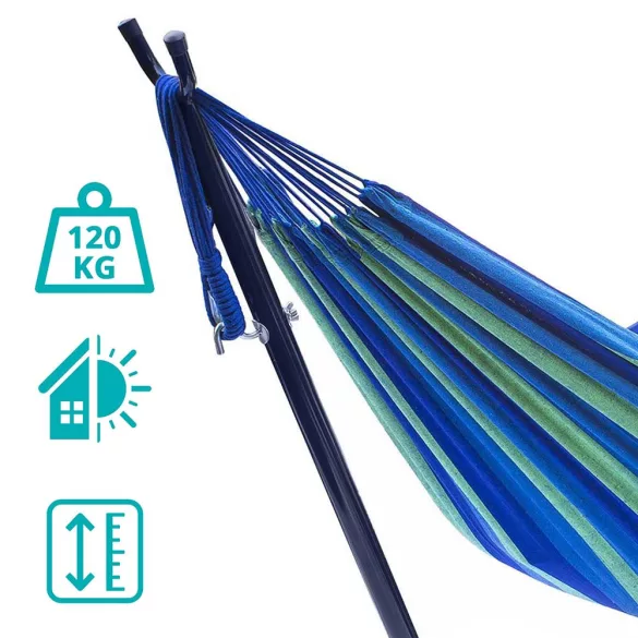 Hammock Stand with Gift 2-Person Hammock - Blue