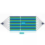 Hammock Stand with Gift 2-Person Hammock - Blue