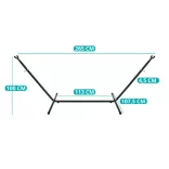 Hammock Stand with Gift 2-Person Hammock - Blue