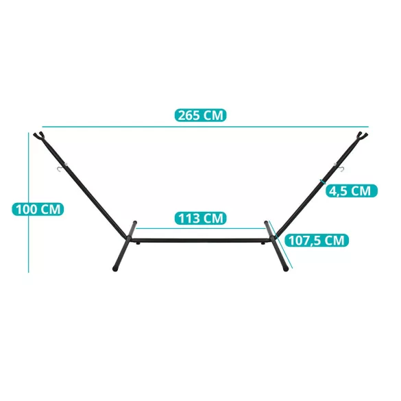 Hammock Stand with Gift 2-Person Hammock - Blue