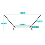 Hammock Stand with Gift 2-Person Hammock - Red