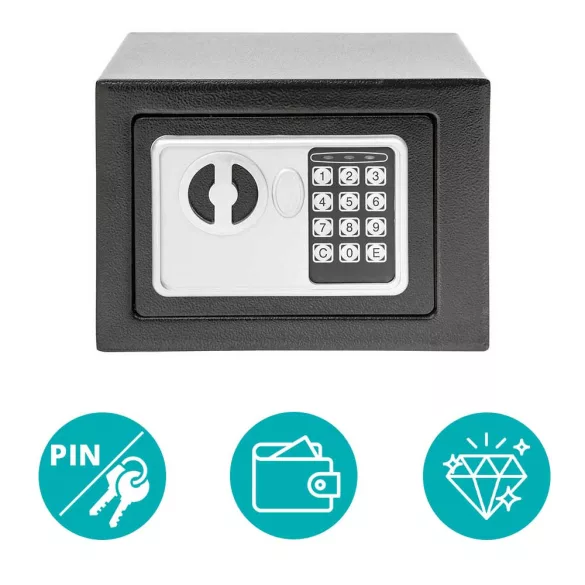 Digital Safe in 2 Sizes - Small, Black