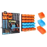 Wall-Mounted Screw and Tool Organizer - 43 Pieces
