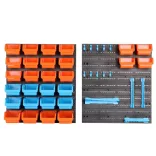 Wall-Mounted Screw and Tool Organizer - 43 Pieces