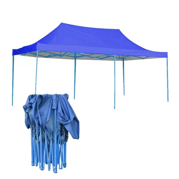 Foldable Garden Pavilion in Various Types - 2.9x5.7 Meters - Blue - Pavilion