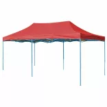 Foldable Garden Pavilion in Various Types - 2.9x5.7 Meters - Red - Pavilion