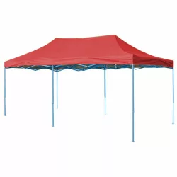   Foldable Garden Pavilion in Various Types - 2.9x5.7 Meters - Red - Pavilion
