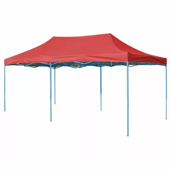 Foldable Garden Pavilion in Various Types - 2.9x5.7 Meters - Red - Pavilion