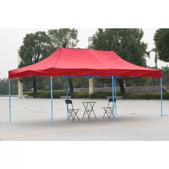 Foldable Garden Pavilion in Various Types - 2.9x5.7 Meters - Red - Pavilion