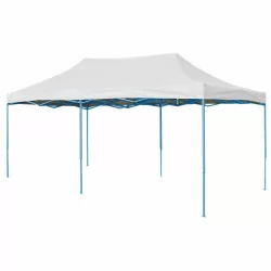   Folding Garden Pavilion in Various Types - 2.9x5.7 Meters - White - Pavilion