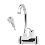 LED Display Water Heater Faucet - Wall-Mounted, Horizontal Connection