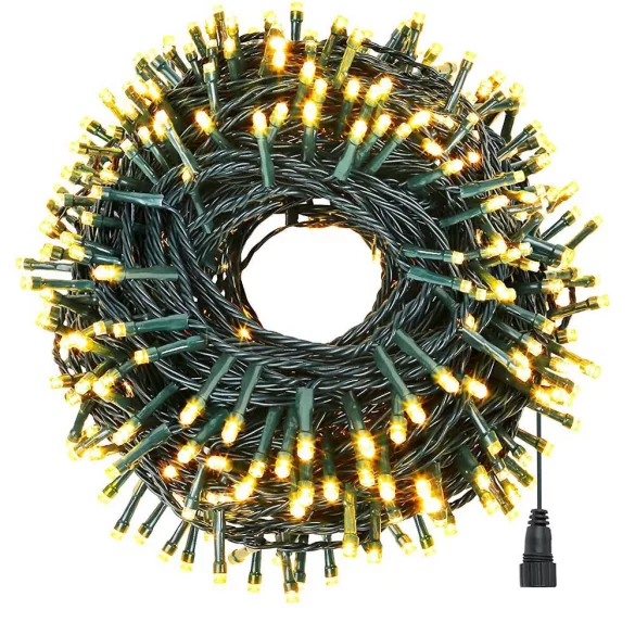 LED string lights available in different sizes and colors - 120 LEDs - warm white