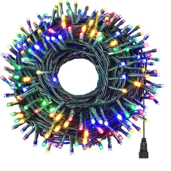 LED string lights available in various sizes and colors - 120 LEDs - colorful
