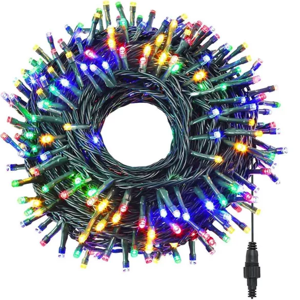 LED string lights available in various sizes and colors - 240 LEDs - colorful