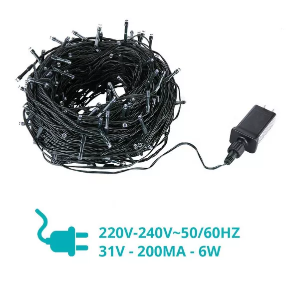 LED string lights available in different sizes and colors - 360 LEDs - warm white