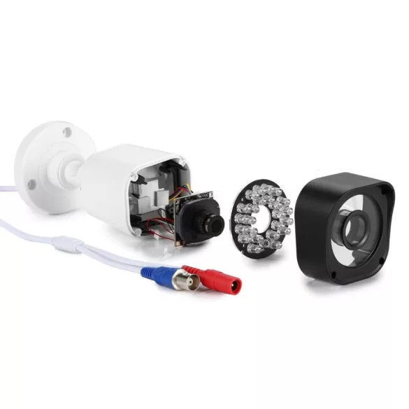 4-camera outdoor and indoor wired AHD camera system