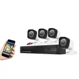 4-camera outdoor and indoor wired AHD camera system
