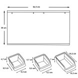 Wall-Mounted Screw and Tool Organizer - 30 Pieces