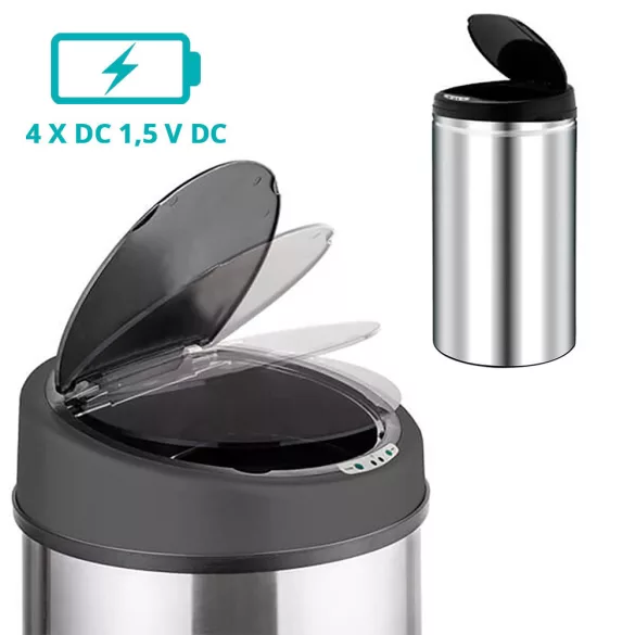 Sensor Trash Can in Multiple Sizes, 42 Liters