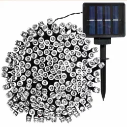 100 LED Solar Garden String Lights - 10 Meters - Cool White