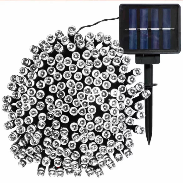 100 LED Solar Garden String Lights - 20 meters - Cool White