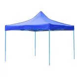 Folding Garden Pavilion in Various Types - 2.9x2.9 Meters - Blue - Pavilion + Side Wall