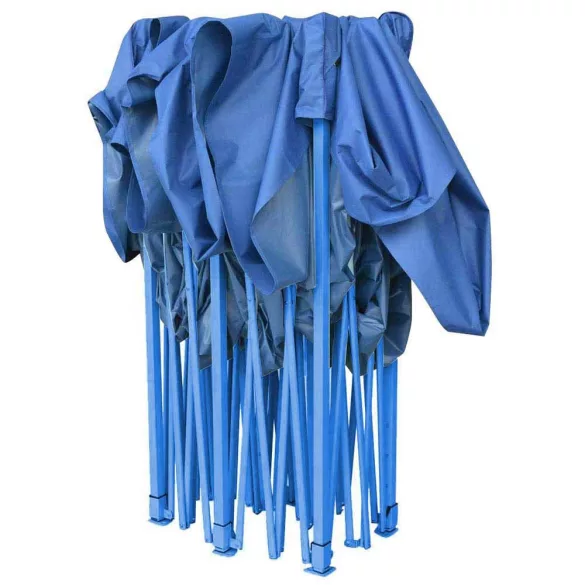 Foldable Garden Pavilion in Various Types - 2.9x4.25 Meters - Blue - Pavilion + Carry Bag