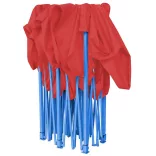 Foldable Garden Pavilion in Various Types - 2.9x4.25 Meters - Red - Pavilion + Carry Bag