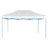 Folding Garden Pavilion in Various Types - 2.9x4.25 Meters - White - Pavilion + Carry Bag