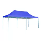 Foldable Garden Pavilion in Various Types - 2.9x5.7 Meters - Blue - Pavilion + Carry Bag
