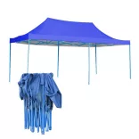 Foldable Garden Pavilion in Various Types - 2.9x5.7 Meters - Blue - Pavilion + Carry Bag