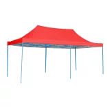 Foldable Garden Pavilion in Various Types - 2.9x5.7 Meters - Red - Pavilion + Carry Bag