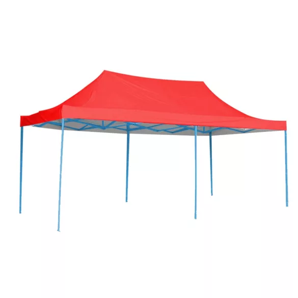 Foldable Garden Pavilion in Various Types - 2.9x5.7 Meters - Red - Pavilion + Carry Bag
