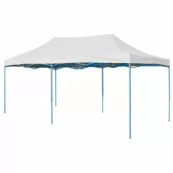   Folding Garden Pavilion in Various Types - 2.9x5.7 Meters - White - Pavilion + Carry Bag