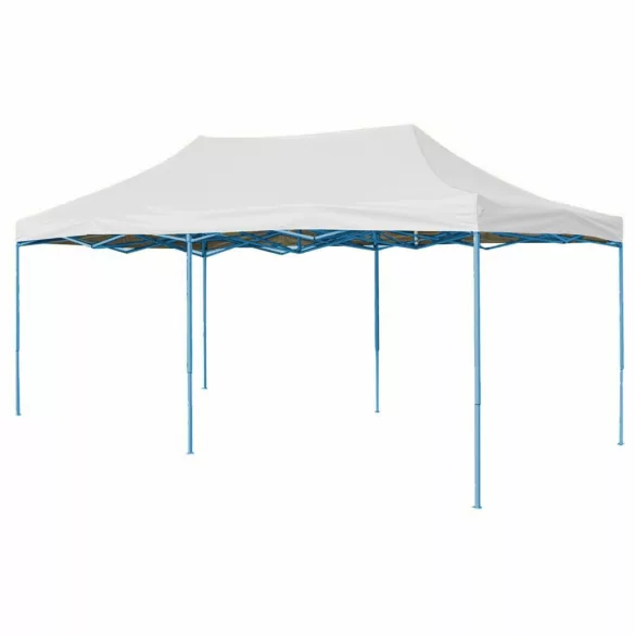 Folding Garden Pavilion in Various Types - 2.9x5.7 Meters - White - Pavilion + Carry Bag