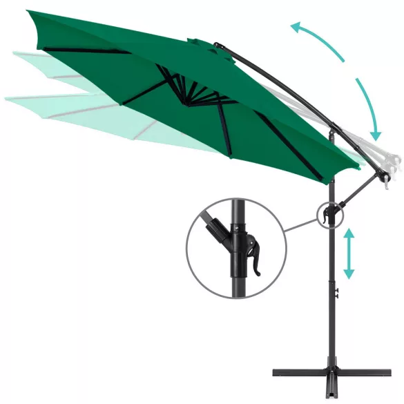 Hanging Parasol 2.7 m, Green