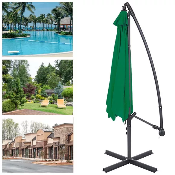 Hanging Parasol 2.7 m, Green
