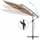Hanging Parasol 2.7 m, Khaki