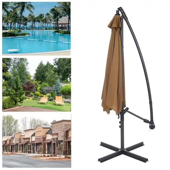 Hanging Parasol 2.7 m, Khaki