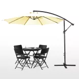 Hanging Parasol 2.7 m, Cream