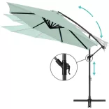 Hanging Parasol, 2.8 m, Light Green