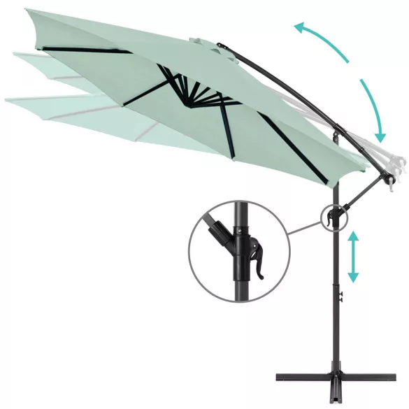 Hanging Parasol, 2.8 m, Light Green