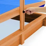Sandbox with Shade Canopy
