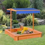 Sandbox with Shade Canopy