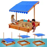 Sandbox with Shade Canopy