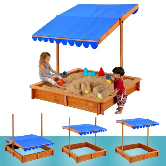 Sandbox with Shade Canopy
