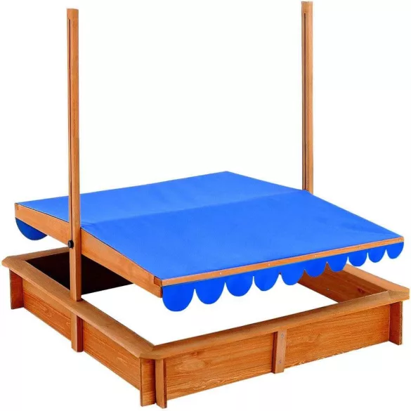 Sandbox with Shade Canopy