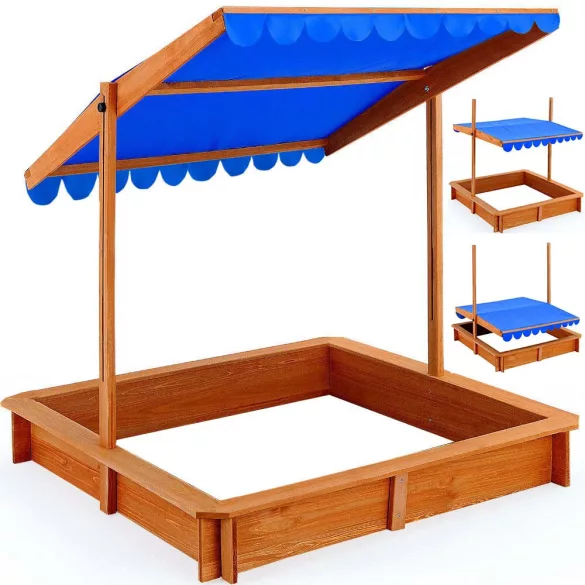 Sandbox with Shade Canopy