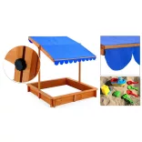 Sandbox with Shade Canopy