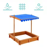 Sandbox with Shade Canopy